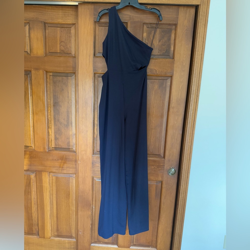 Susana Monaco Navy Blue Cut Out Jumpsuit